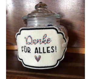 Stickserie ITH - Anhänger Abschied & Danke